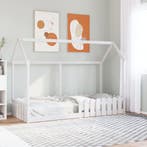 vidaXL Bedhuis wit massief grenenhout 80x200 cm, Verzenden, Nieuw