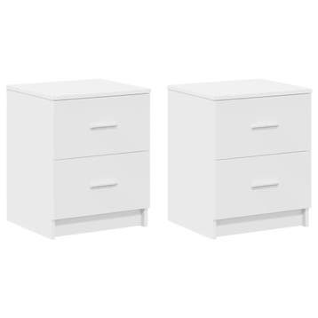 Nachtkastjes (2st) wit | Retour deal, weg is weg!, Huis en Inrichting, Gebruikt, Minder dan 45 cm, Verzenden, Minder dan 55 cm