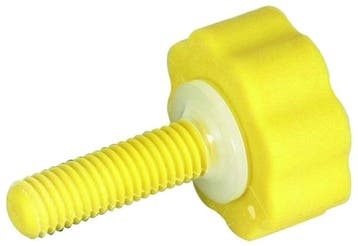 Vis plastique Dehn avec poignée étoile et rondelle plate M8, Verzenden