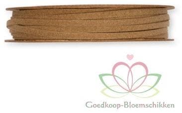 Koord Leder Camel 3 mm rol 10 meter, Hobby & Loisirs créatifs, Bricolage