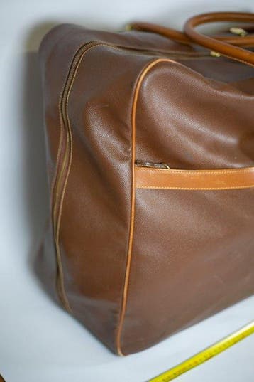 Borsone italiano Trussardi maxi - Weekender in pelle -