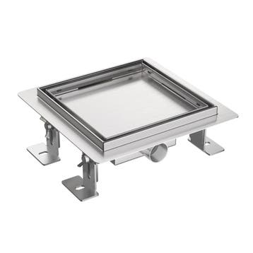 BWS Halo Doucheput Met Tegelrooster 15x15 cm Geborsteld RVS, Doe-het-zelf en Bouw, Ophalen of Verzenden, Nieuw, Douche