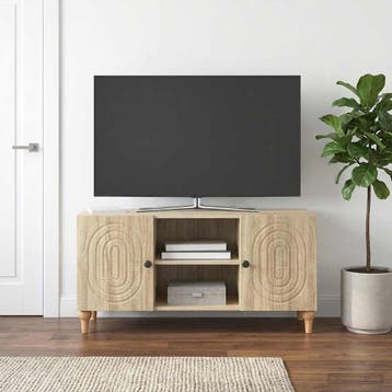 vidaXL TV Kast Sonoma Eiken 102 x 34,5 x 50 cm Bewerkt hout, Verzenden