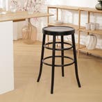 Fameg | houten barkruk zwart | 75 cm | 30% korting, Verzenden, 60 tot 90 cm, Nieuw, 1 kruk