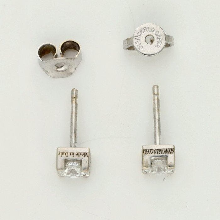 Boucles doreilles - 18 carats Or blanc - 0.53ct. tw., Handtassen en Accessoires, Oorbellen
