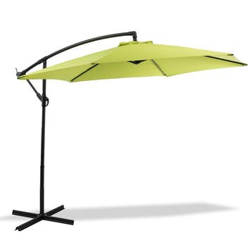 MaxxGarden Zweefparasol Ø300 cm - Frame Royal Grey - Groen, Tuin en Terras, Ophalen of Verzenden, Nieuw, Zweefparasol