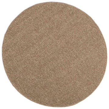 vidaXL Vloerkleden Rond AGIRA Naturel Ø 160 CM Polyester, Verzenden