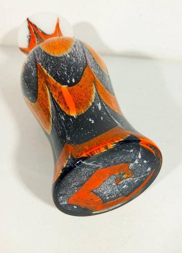 Vaas - Glas - Italiaanse kunst 1970 - 35 cm