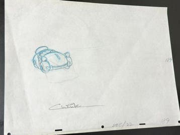 Walt Disney - Originele animatietekening van Benny the Cab,, Nieuw