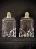 Zuordnung wohl Val Saint Lambert - Karaf (2) - Glas - Zilver