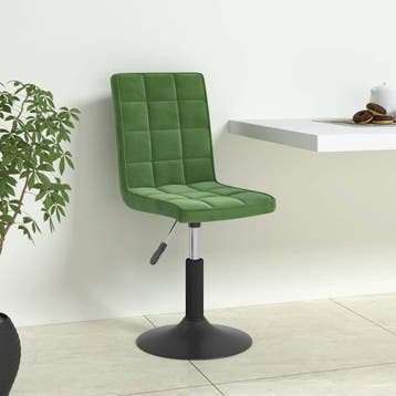 vidaXL Eetkamerstoelen draaibaar 4 st fluweel donkergroen, Verzenden