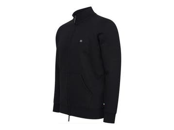 Veiling - Cappuccino Italia Fleece Zip Jack Zwart - XXL, Nieuw
