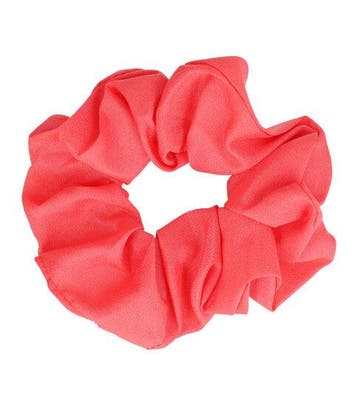 Haarelastiek Scrunchie – Basic – Satijnlook Stof – Koraal, Nieuw