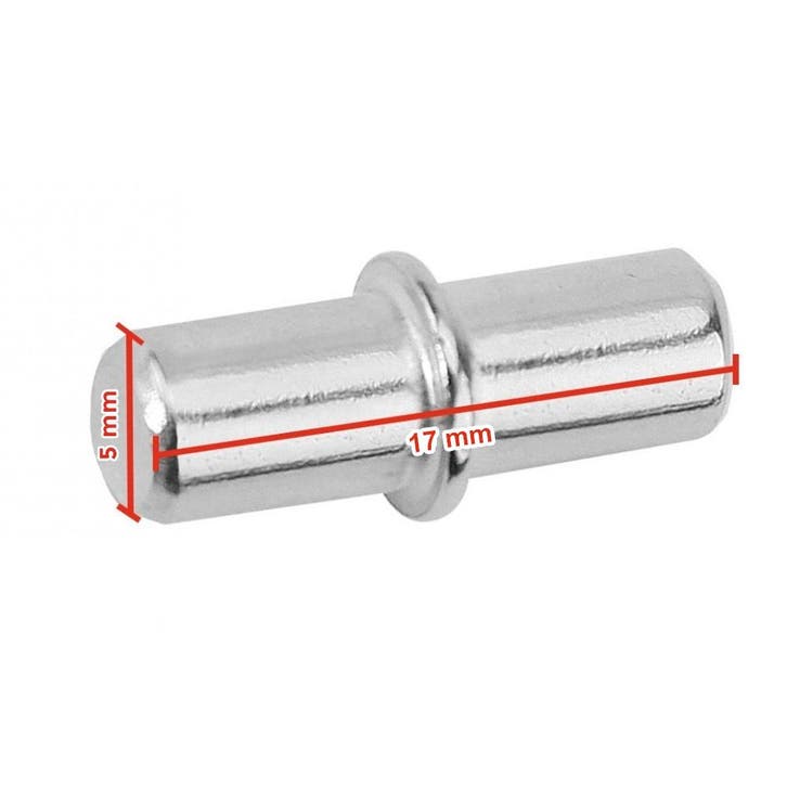 Set van 150 plankdragers, metalen pinnen, 5x17 mm, Doe-het-zelf en Bouw, Gereedschap | Overige machines, Nieuw, Verzenden