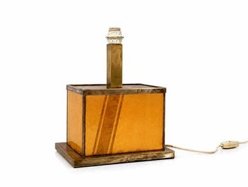Lampe de bureau - Laiton, Verre, Antiquités & Art