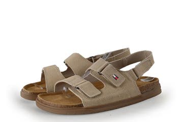 Tommy Hilfiger Sandalen in maat 39 Beige, Kleding | Dames, Verzenden, Beige, Sandalen of Muiltjes, Zo goed als nieuw
