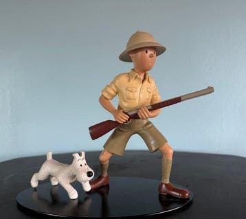 Statuette Leblon Delienne - Tintin explorateur - Tintin au, Nieuw