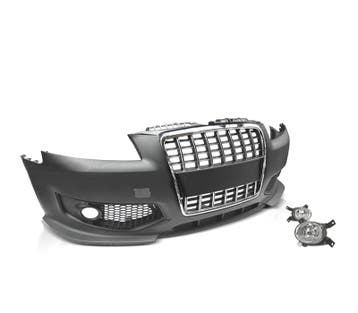 PARE-CHOCS FRONTAL AUDI A3 8P 04-08 LOOK S3 + ANTIBROUILLARD, Autos : Pièces & Accessoires, Verzenden