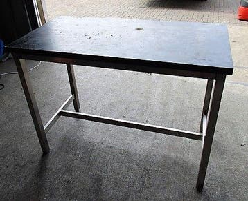 Zwarte Werktafel 120 x 60 x H90cm