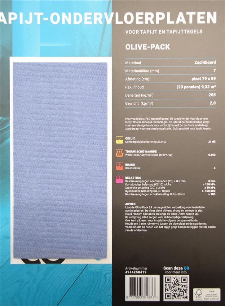 Floorlife Co-pro olive-pack 790x590x7mm 20 stuks, Doe-het-zelf en Bouw, Vloerdelen en Plavuizen, Ophalen of Verzenden