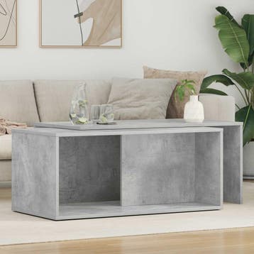 vidaXL Koffietafel Set 2 st Beton Grijs 90 x 48 x 40 cm, Verzenden, Nieuw