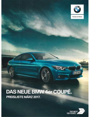 DIVERSE BMW PRIJSLIJSTEN DUITS, Nieuw