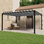vidaXL Prieel met lamellendak 3x4 m stof en aluminium, Verzenden, Nieuw