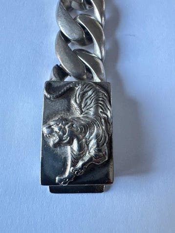 Zonder minimumprijs - Armband Tiger zilveren armband, mooi, Nieuw