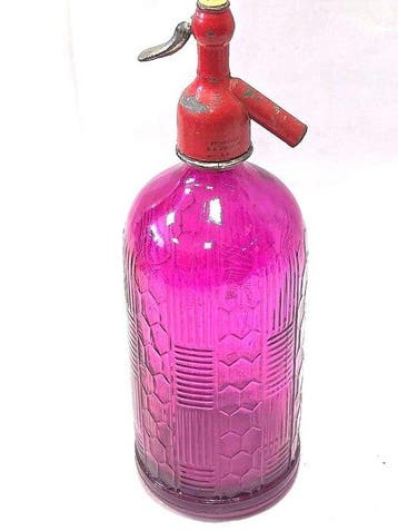Fles - Roze bijenkorf-sifon