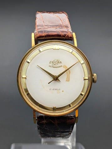 Enicar - Ultrasonic - AR1010 - 21 Jewels - Zonder, Nieuw
