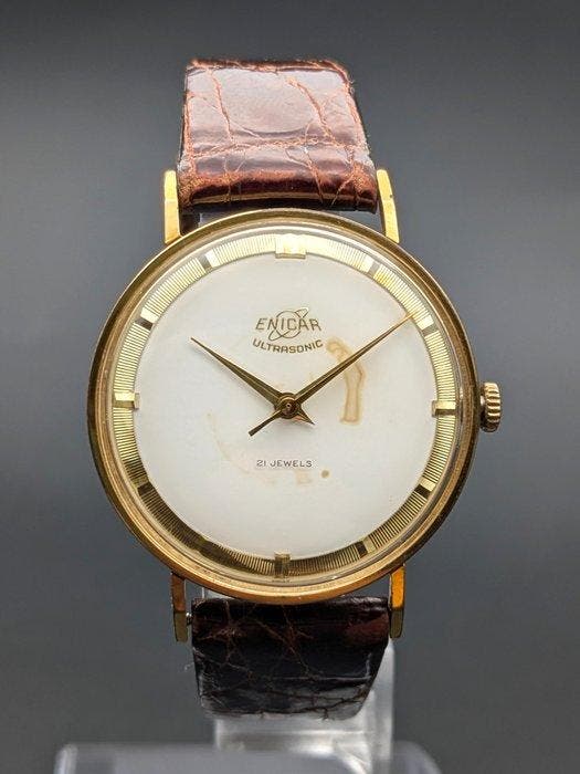 Enicar - Ultrasonic - AR1010 - 21 Jewels - Zonder, Handtassen en Accessoires, Horloges | Heren