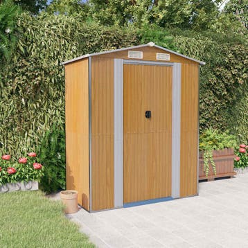 vidaXL Tuinschuur 192x108x223 cm gegalvaniseerd staal, Verzenden