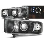 PHARES POUR DODGE RAM 94-01 LED ANGEL EYES NOIR, Verzenden, Nieuw