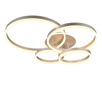 Trio DRAKE plafondlamp | LED | nikkel mat | 80 x 70 cm | IP2, Huis en Inrichting, Verzenden, Nieuw