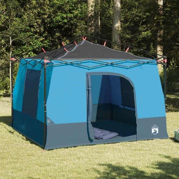 vidaXL Binnentent 6-persoons Blauw taft, Verzenden