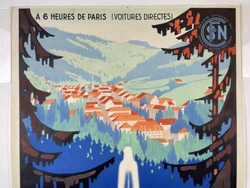 Senechal - Plombieres origineel affiche 1939 voor een, Antiek en Kunst