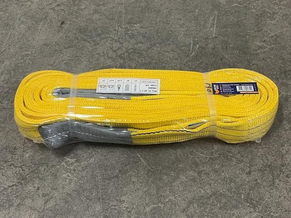 Veiling - 2x Konvox Hijsband Geel 3 Ton - 8m, Auto diversen, Aanhangwagen-onderdelen