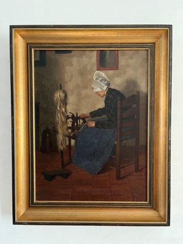 W Gdanietz (1893-1962) - De Spinster, Antiquités & Art