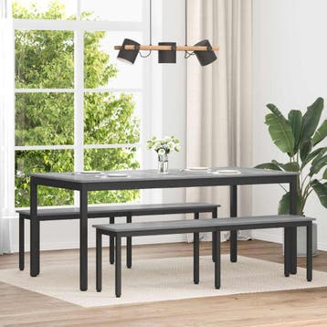 vidaXL Bank Grijs Sonoma 160 x 35 x 45 cm Bewerkt hout, Verzenden