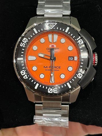 Orient - M-Force Automatic Full Set - Homme - 2020 et après, Handtassen en Accessoires, Horloges | Heren, Nieuw