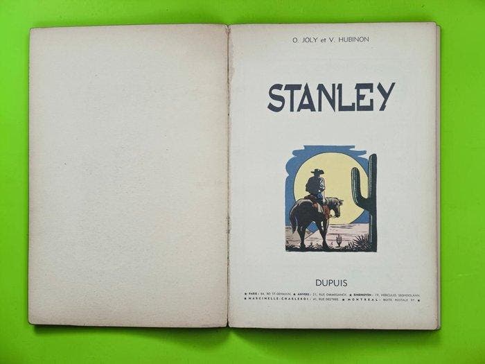 Stanley T1 - B - 1 Album - Eerste druk - 1955, Boeken, Stripverhalen