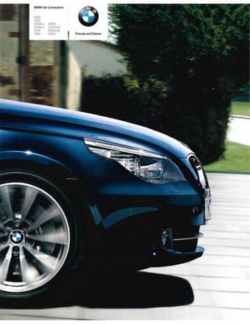 2008 BMW 5 SERIE SEDAN BROCHURE DUITS, Nieuw