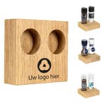 BLOC Solid - Peper en Zout Houder Eikenhout Ø 46 mm, Diepte, Verzenden