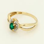 Ring - 18 karaat Geel goud - Smaragd, Nieuw