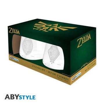 The Legend Of Zelda Glass Set (2x), Verzamelen, Ophalen of Verzenden, Nieuw