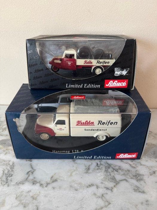 Schuco 1:43 - Model vrachtwagen (2) - Hanomag L28 & Tempo, Hobby en Vrije tijd, Modelauto's | 1:5 tot 1:12