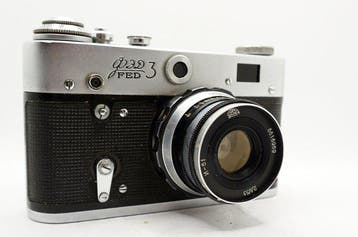 FED 3 + Industar 61 + case | Analoge camera, Audio, Tv en Foto, Nieuw