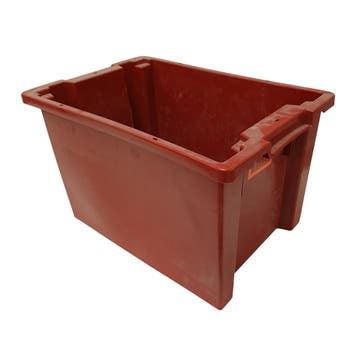 Nestbare Stapelbak 600x400x350 mm euronorm rood, Bricolage & Construction, Ophalen of Verzenden
