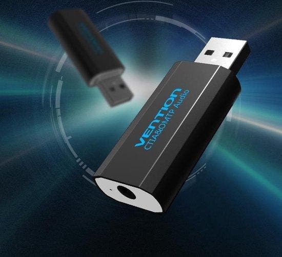 3D USB externe geluidskaart naar 3.5mm audio microfoon AU..., Computers en Software, Pc- en Netwerkkabels, Nieuw, Verzenden