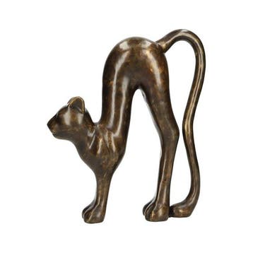 Beeldje, Scaredy Cat - 32 cm - Brons